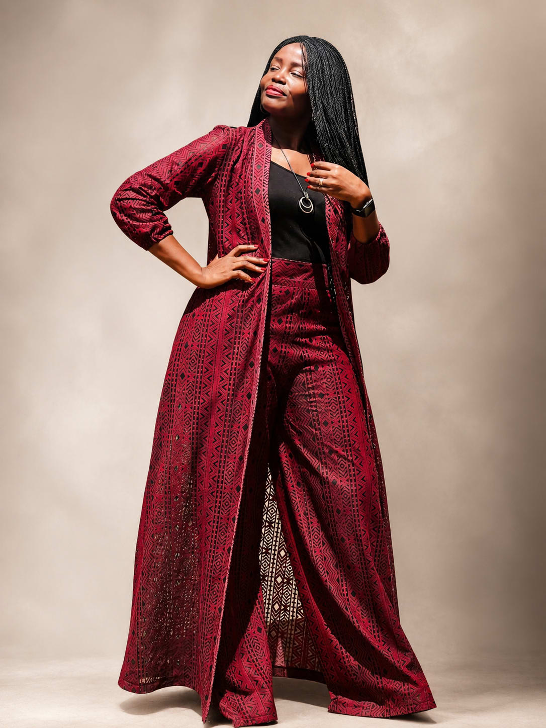 Chiffon Kimono and Palazzo Sets